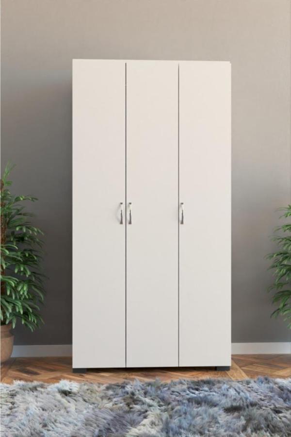 Beyaz Mobilya 3 Kapılı Gardırop - Image 1