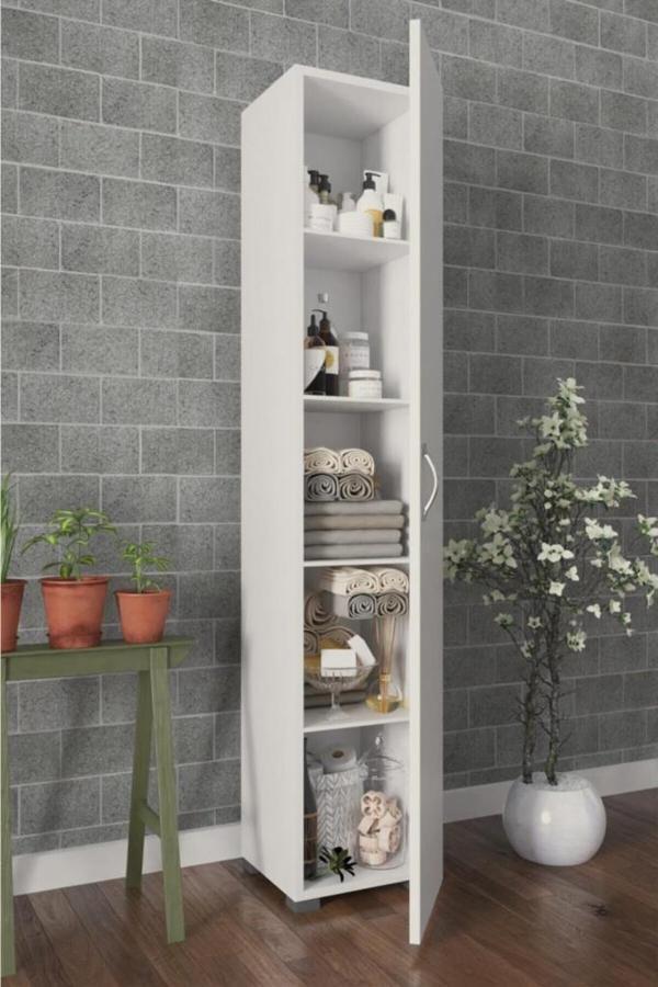 KZY Tek Kapak 5 Raflı ayakkabı dolabı - Image 1