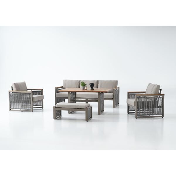 Nevada Alüminyum Bahçe Oturma Grubu - Image 1