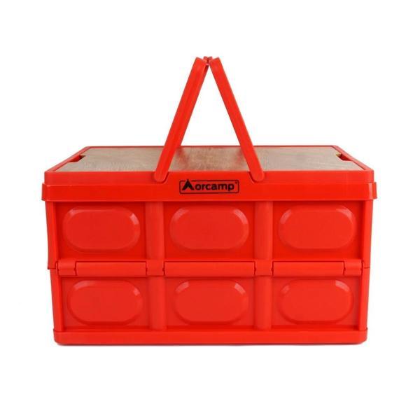 Katlanabilir Piknik Sepeti - Orcamp - Porto - 50 Lt - Kırmızı - (OUT-3580) - Image 1