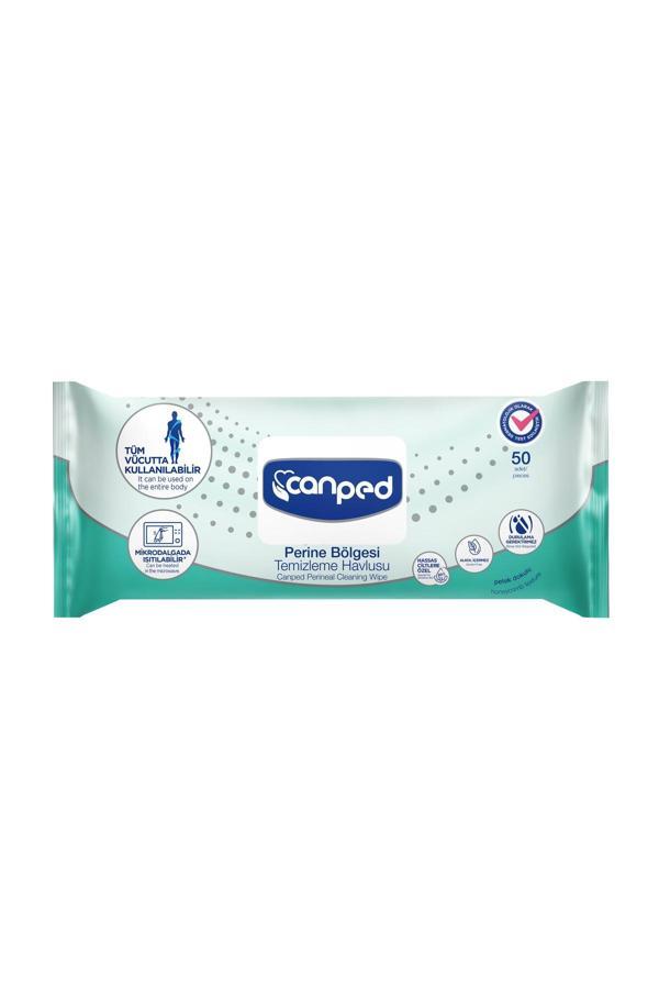 Canped Perine Bölgesi Temizleme Havlusu 50 li x 3 Paket - Image 1
