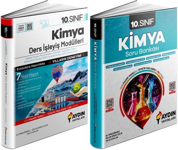 Aydın 2025 10. Sınıf Kimya Ders Anlatım Fasikülleri + Konu Özetli Soru Seti 2 Kitap - Aydın Yayınları - Image 1