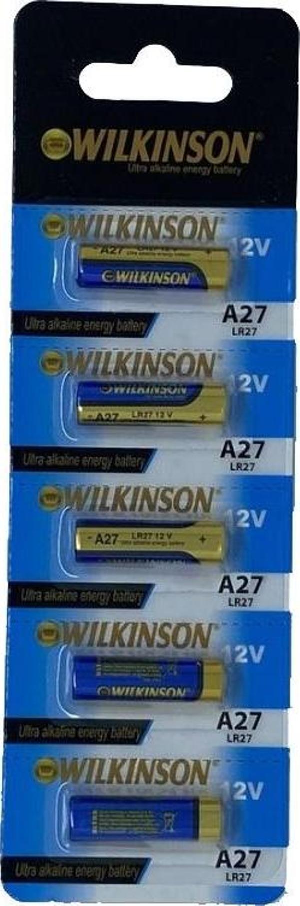WILKINSON  27A MN27 12V Alkalin Pil Kepenk Anahtar Pili Beşli Paket - Image 1