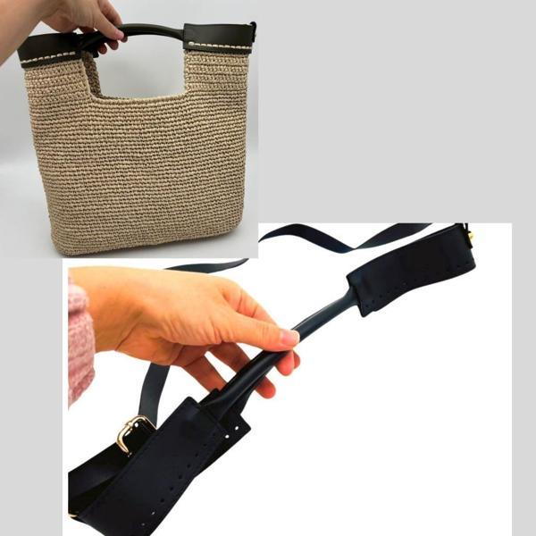 Çanta Aksesuar Tutma Saplı Model Çanta Yapım Aparatı Lacivert Renk Light Gold Metalli - Image 1