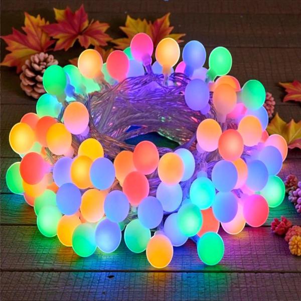 50 METRE RENKLİ TOP IŞIK DIŞ MEKAN YILBAŞI IŞIĞI YILBAŞI AĞACI IŞIĞI PROFOSYONEL IŞIK - Image 1