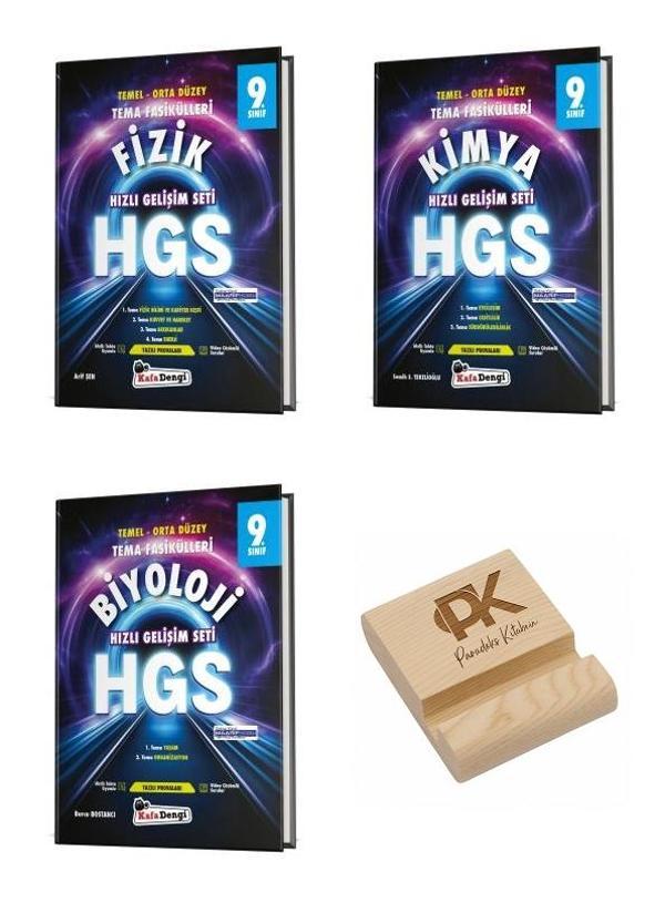 Kafa Dengi 9. Sınıf HGS Fizik Kimya ve Biyoloji Hızlı Gelişim Seti Tema Fasikülleri 3lü Set - Kafa Dengi - Image 1