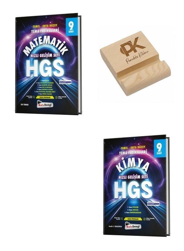 Kafa Dengi 9. Sınıf HGS Matematik ve Kimya Hızlı Gelişim Seti Tema Fasikülleri + Telefon Standı - Kafa Dengi - Image 1