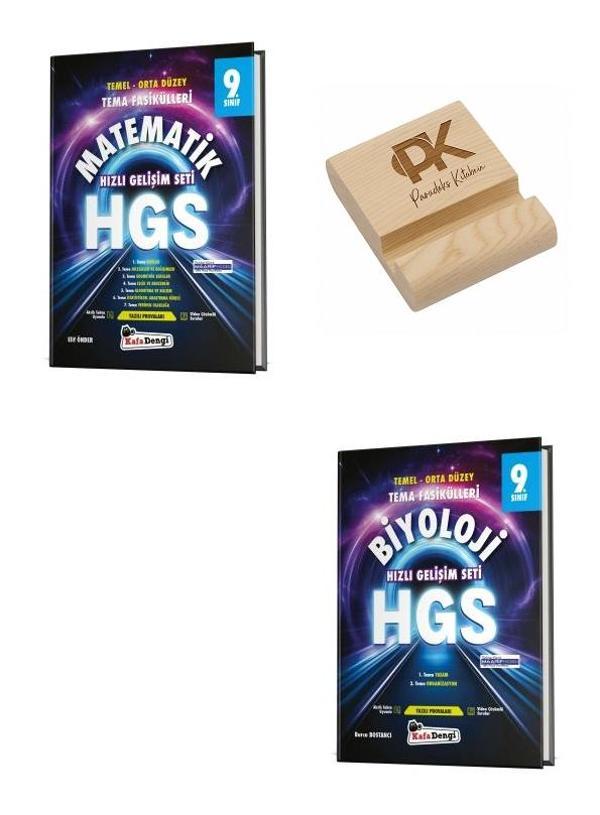 Kafa Dengi 9. Sınıf HGS Matematik ve Biyoloji Tema Fasikülleri Hızlı Gelişim Seti + Telefon Standı - Kafa Dengi - Image 1