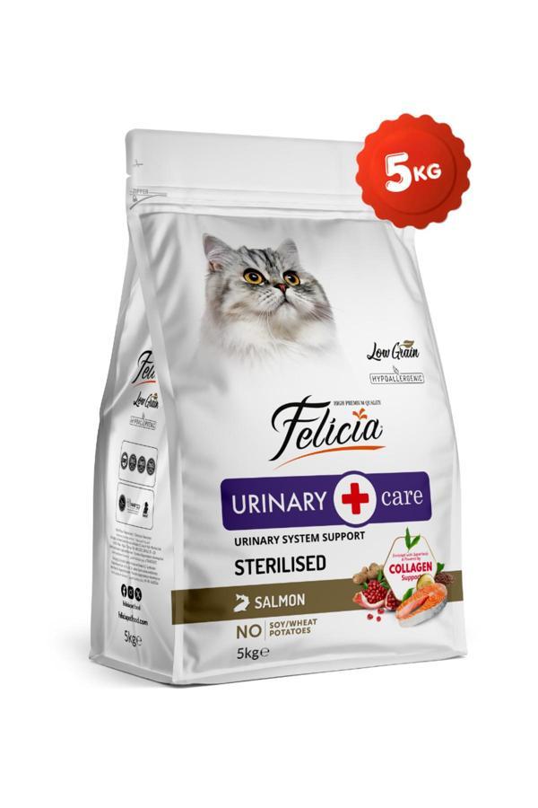 Felicia Kolajen Destekli Hipoalerjenik Somonlu Kısırlaştırılmış Yetişkin Kedi Maması 5Kg - Image 1