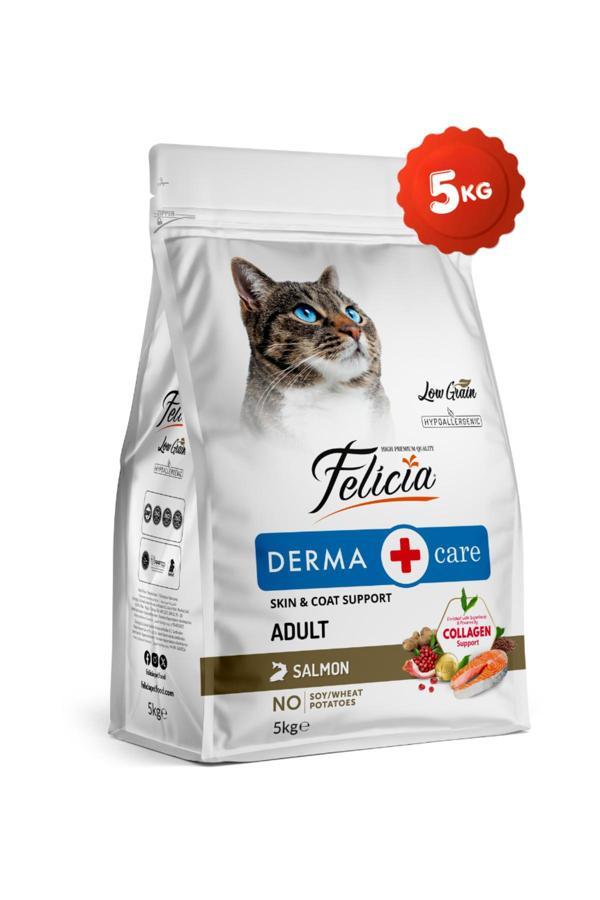 Felicia Somonlu Kolajen Destekli Hipoalerjenik Düşük Tahıllı Yetişkin Kedi Maması 5Kg - Image 1