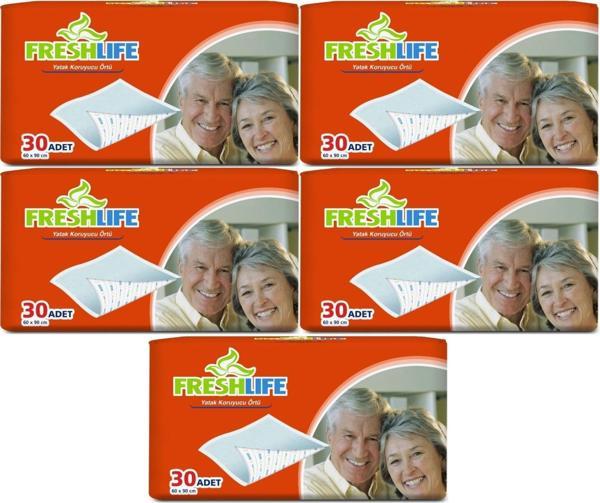 FreshLife Hasta Yatak Koruyucu 60*90CM 150 Adet (5PK*30) - Image 1