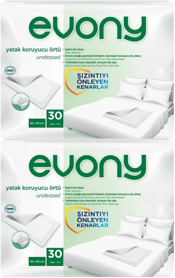 Evony Hasta Yatak Koruyucu Örtü 60*90CM 60 Adet (2PK*30) (Kaymaz Özellikli) - Image 1