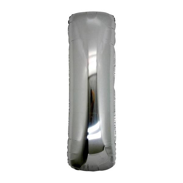 I Harf Folyo Balon Gümüş Renk  40 İnç - Image 1