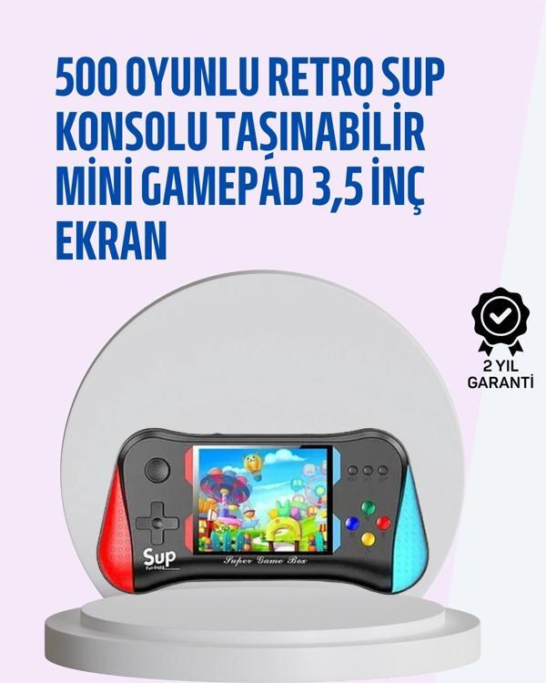 Taşınabilir Oyun Konsolu – 35" Ekranlı ve 500 Oyunlu - Image 1