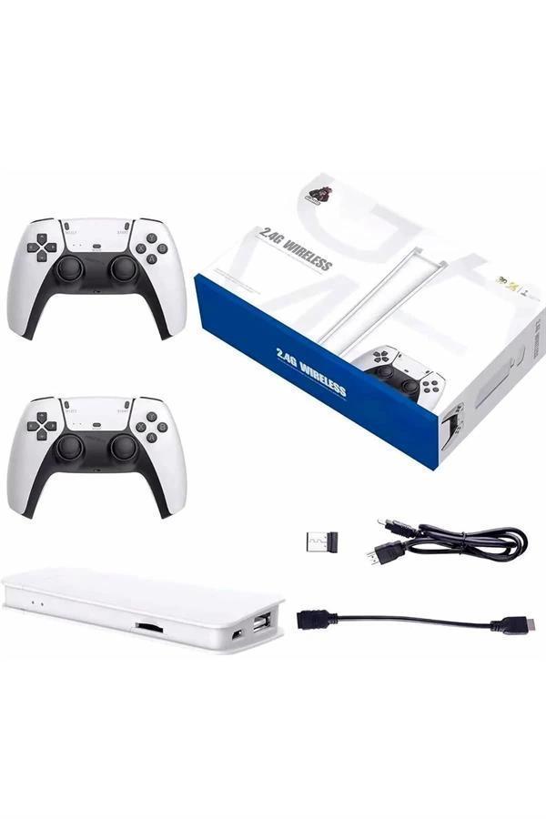 3D Çift Oyun Kollu 4K HD Ekran Nostaljik 20.000 Oyunlu Beyaz Game Box - Image 1