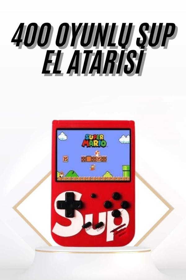 Çocuklara Özel Taşınabilir Sup El Atarisi 400 Oyunlu Nostaljik Oyun Konsolu - Image 1