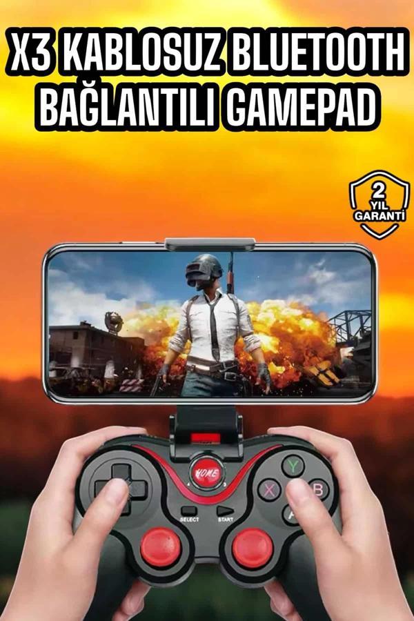 Android Uyumlu Gamepad X3 Game Stick Oyun Kolu Bluetooth Bağlantılı - Image 1