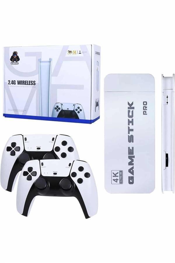 Game Stick 4K Retro Çift Kollu Atari Oyunlari +20000 Oyunlu Konsol Nostalji - Image 1