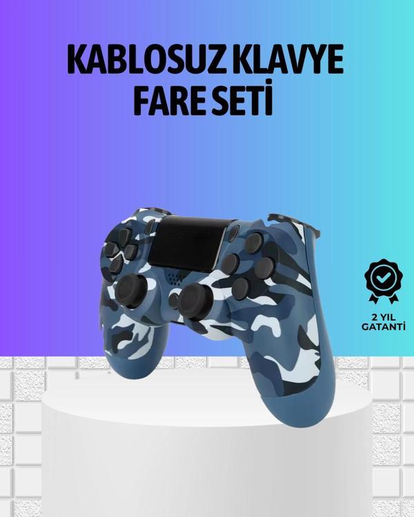 Şarjlı Kablosuz PS4 Oyun Kolu Titreşimli Hassas Kontrol - Image 1