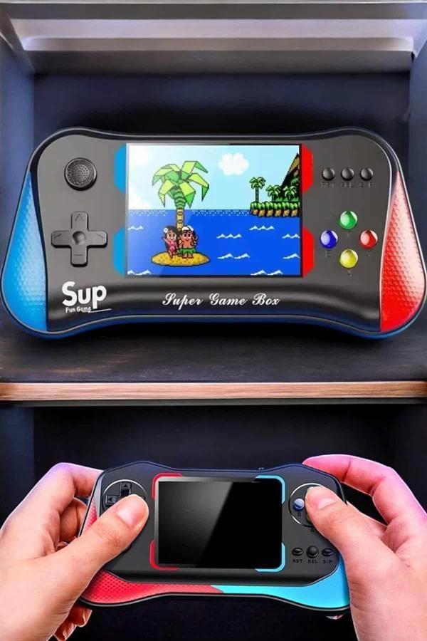 Retro 500 Oyunlu Nostaljik Oyunlu El Atari Gamebox Oyun Konsolu Çift Destekli - Image 1