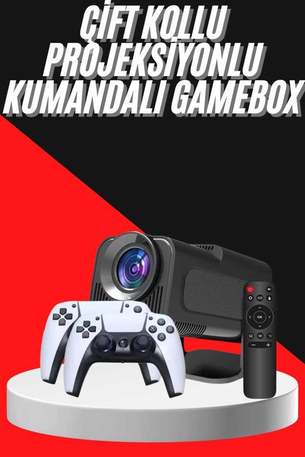 Retro Video Oyunu Konsolu Android Tv El Oyun Konsolu WIFI Taşınabilir Projeksiyon Cihazı - Image 1