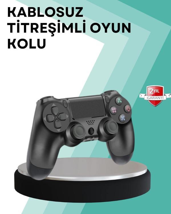 Kablosuz PS4 Oyun Kolu – Çift Titreşimli Motor Uzun Pil Ömrü ve Hassas Kontrol - Image 1