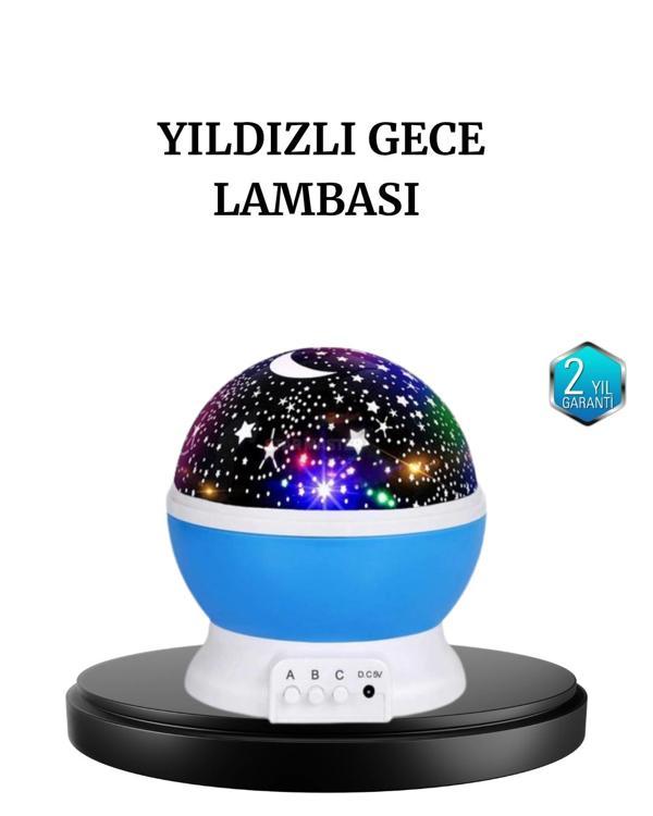 Renkli LED Gece Lambası 6 Işık Modlu Çocuk Odası Atmosfer Aydınlatma - Image 1