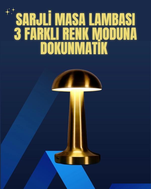 Modern Tasarım Şarjlı Masa Lambası – 1800 mAh Batarya - Image 1
