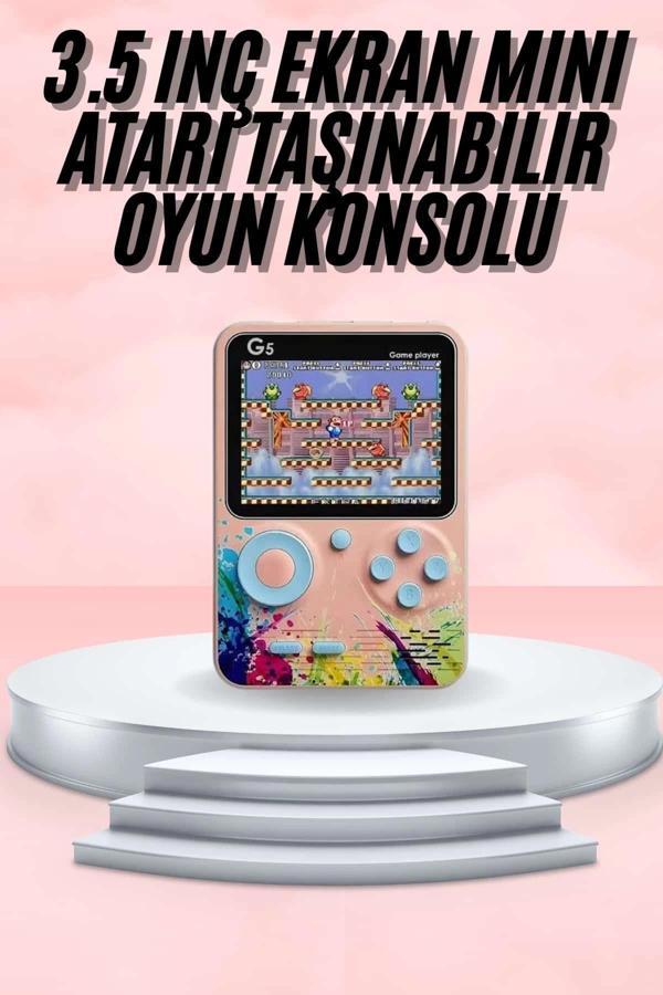 3.5 İnç Klasik Retro LCD Ekran 500 Oyunlu Oyun Konsolu Taşınabilir - Image 1