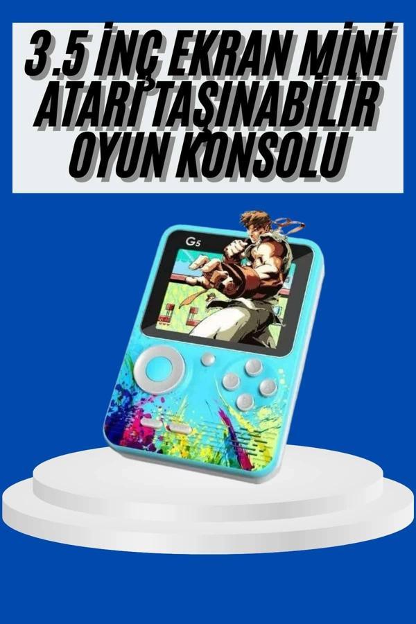 Çocuklara Özel 4K HD Retro Oyun Konsol El Atari Taşınabilir 500 Oyunlu - Image 1