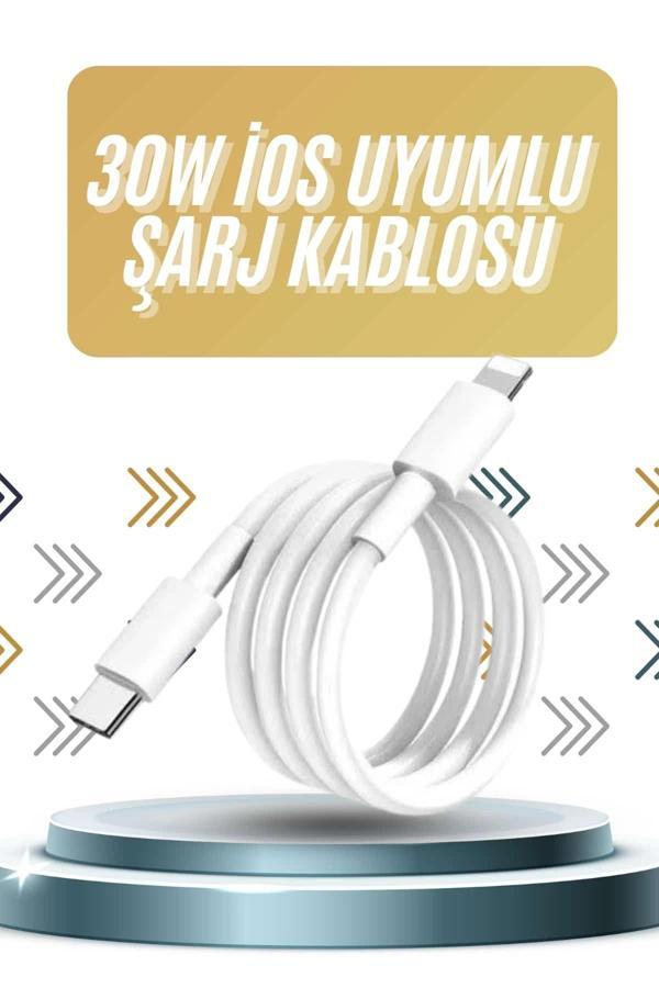 IOS Tüm Serilerle Uyumlu 30W Hızlı Şarj Aleti 11 12 13 14/Pro Max Mini Plus - Image 1