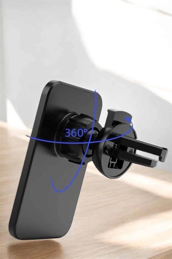 Kablosuz Şarj Aleti Magsafe Araç Içi Manyetik Şarj 15W İOS Uyumlu - Image 1