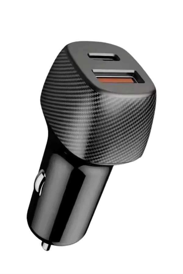 Araç İçi Şarj Cihazı 38W Güç Kapasiteli Type-C Girişli Araba Çakmaklık - Image 1