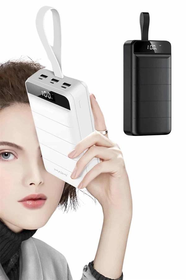 50.000 Mah Powerbank Turbo Hızlı Led Göstergeli Android İOS Uyumlu Taşınabilir Askılı - Image 1