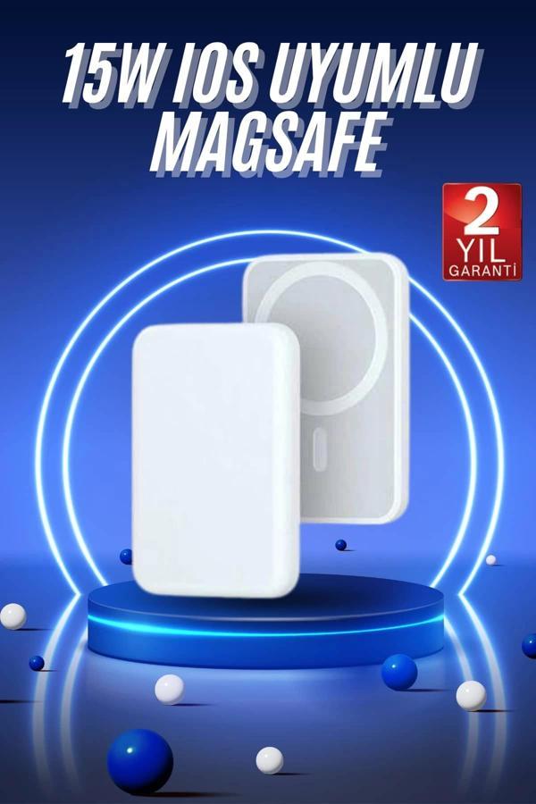 Magsafe Battery Pack Powerbank Kablosuz Şarj 5.000 mah - Image 1
