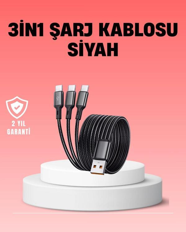 Çoklu USB Şarj Kablosu – 12m Hızlı Şarj 3A Güçlü Akım - Image 1
