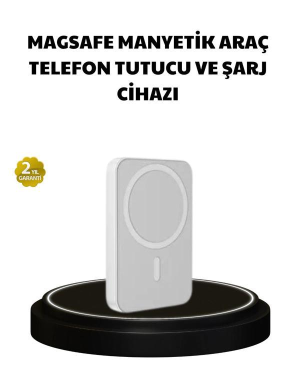 Manyetik Kablosuz Powerbank – iPhone 12/13/14/15 Uyumlu Hızlı Şarjlı Ultra Hafif - Image 1