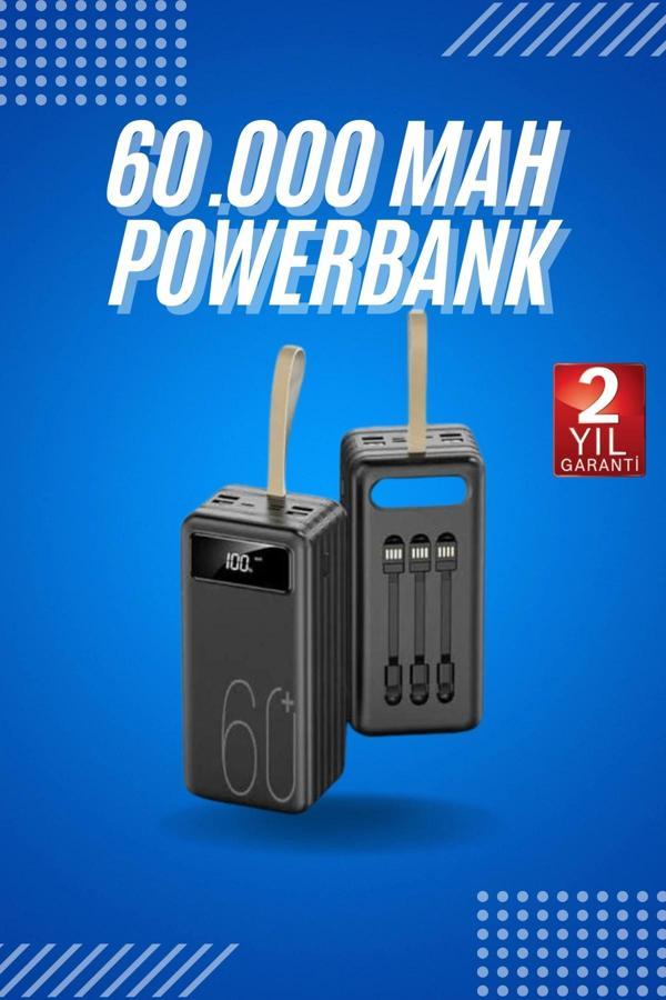 Powerbank Yüksek Kapasiteli 60.000 Mah Hızlı Şarj Şarj Özellikli Batarya - Image 1