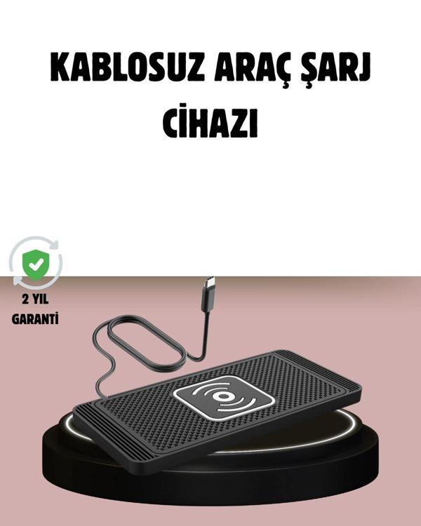 Manyetik Kablosuz Araç Şarj Cihazı – Hızlı Şarj Kaymaz Taban Güvenli Kullanım - Image 1