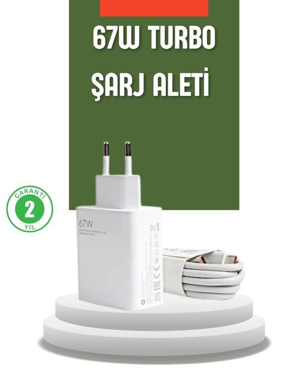 67 Watt Turbo Şarj Cihazı Xiaomi Redmi Note 10 11 12 Uyumlu - Image 1
