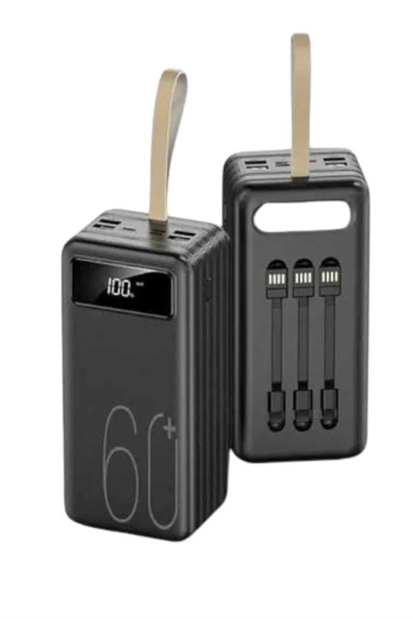 Hızlı Şarj 4 Çıkışlı Powerbank 60.000 Mah Taşınabilir Dijital Göstergeli - Image 1
