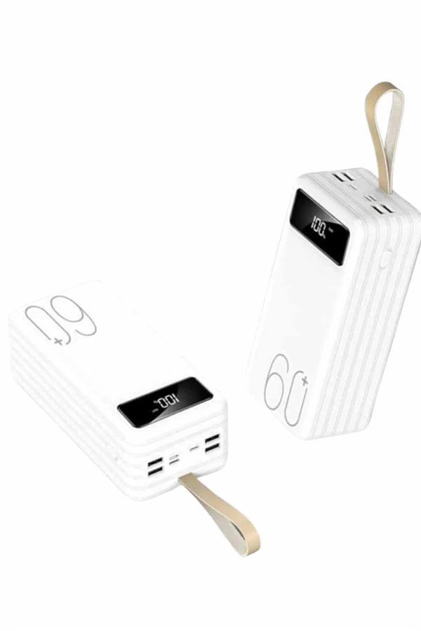 Powerbank 60.000 Mah Taşınabilir Şarj Hızlı El Fenerli Dijital Göstergeli - Image 1
