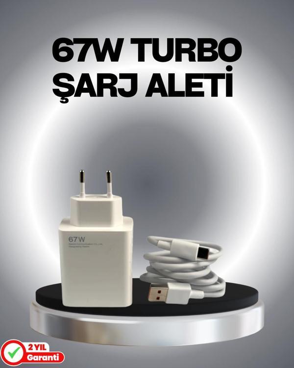 67 Watt Güvenli Hızlı Şarj Adaptörü Samsung M31 M33 M51 Uyumlu - Image 1