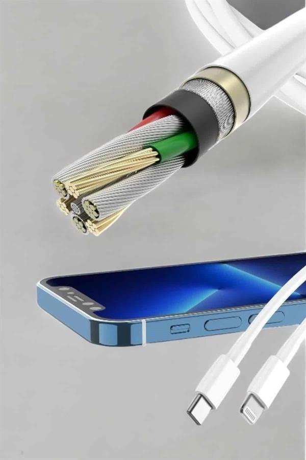 Iphone Tüm Modellerle Uyumlu Hızlı Şarj Kablosu İOS 30W - Image 1