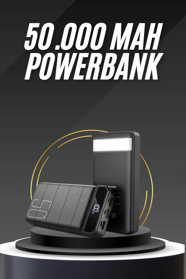 50.000 Mah Led Dijital Göstergeli USB Çıkışı Powerbank - Image 1