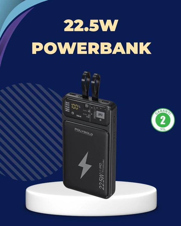 Taşınabilir Powerbank 22.5W Hızlı Şarj Destekli - Image 1