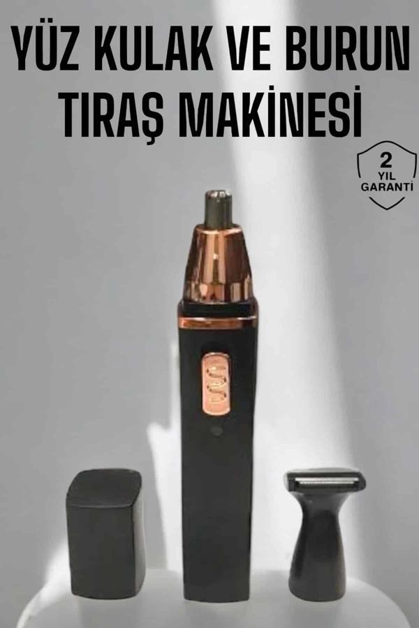 Tıraş Makinesi Kulak Burun ve Yüz Temizleyici Şarjlı Mini - Image 1