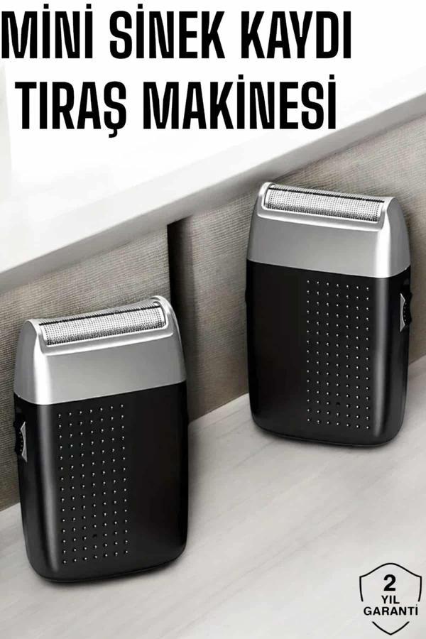 Tıraş Makinesi Mini Sinek Kaydı Şarjlı Taşınabilir Paslanmaz Çelik - Image 1