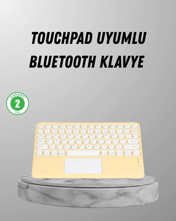 Bluetooth Klavye – Kablosuz Sessiz Tuşlu Android iOS Windows Uyumlu Kompakt Taşınabilir Tasarım - Image 1