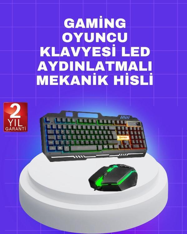 Gaming Klavye Mouse – Çatışmasız Tuş Hızlı Tepki Süresi - Image 1